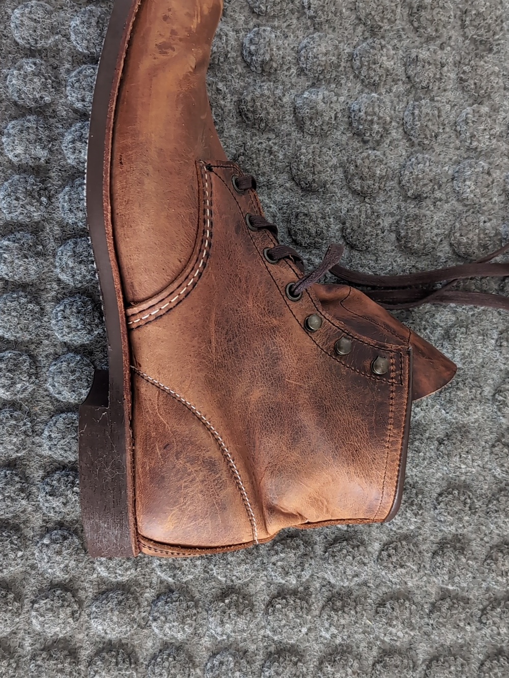Red Wing Heritage Men's Six-Inch Boots Brown Size 13 Made In USA - Picture 3 of 8